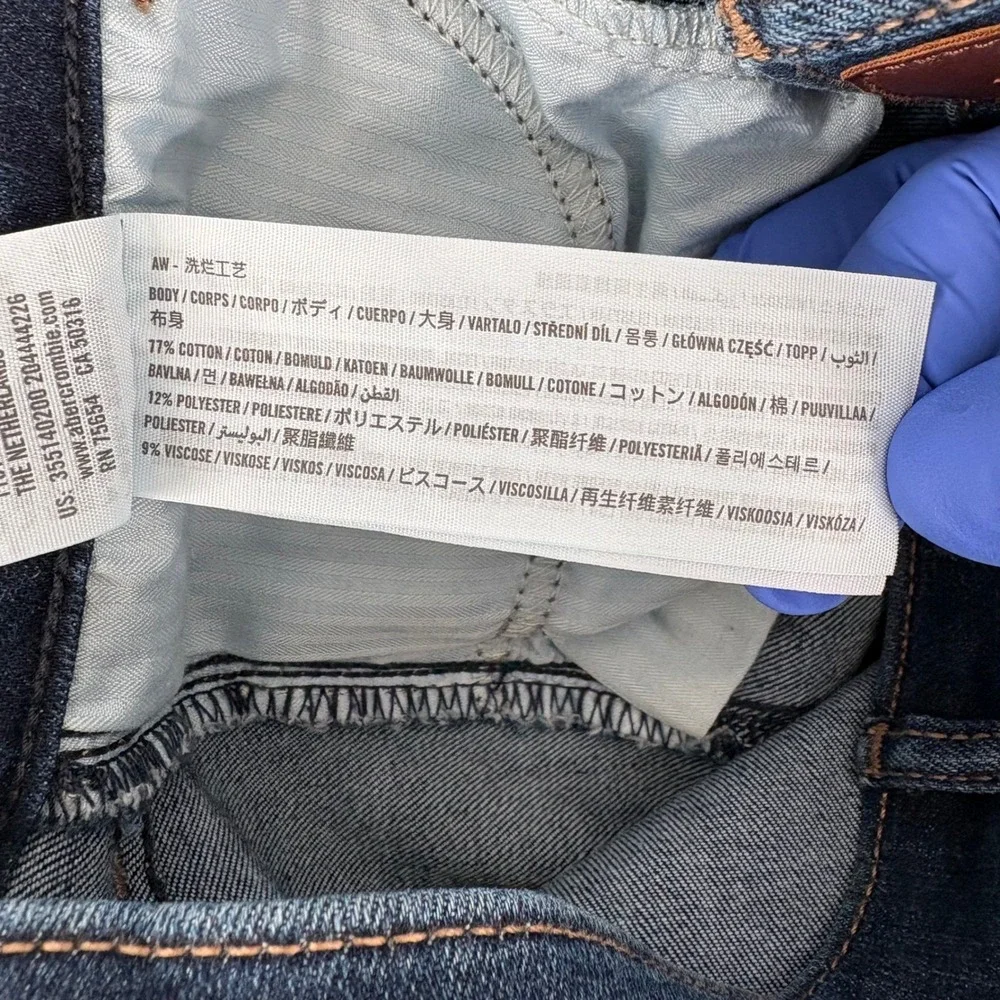 Hollister Jeans Women 9L (Fits 29x29.5) Blue High-Rise Super Skinny Soft Stretch - Picture 5 of 9